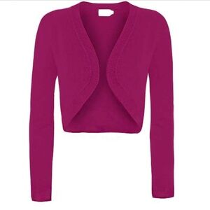 Long Sleeve Magenta Bolero